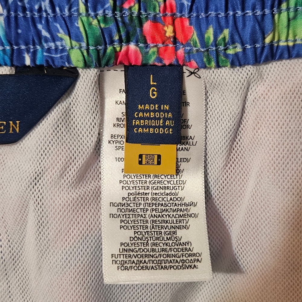 Polo Ralph Lauren 5.75"‎ Traveler Classic Swim Trunks Blue Men's Size Large NWT - Picture 3 of 9
